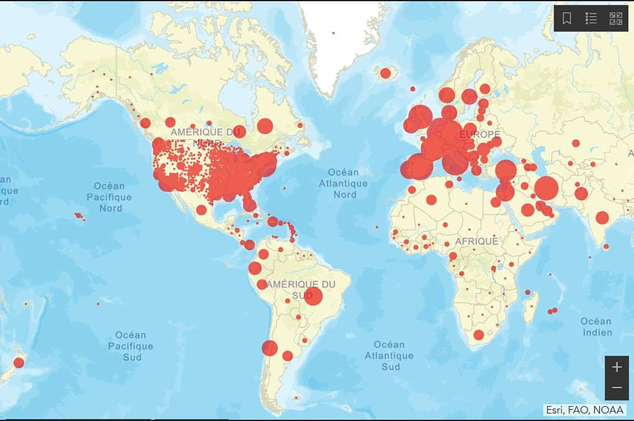 Un bilan régional et local qui s’alourdit toujours mais pas à  la même vitesse selon les pays de la zone