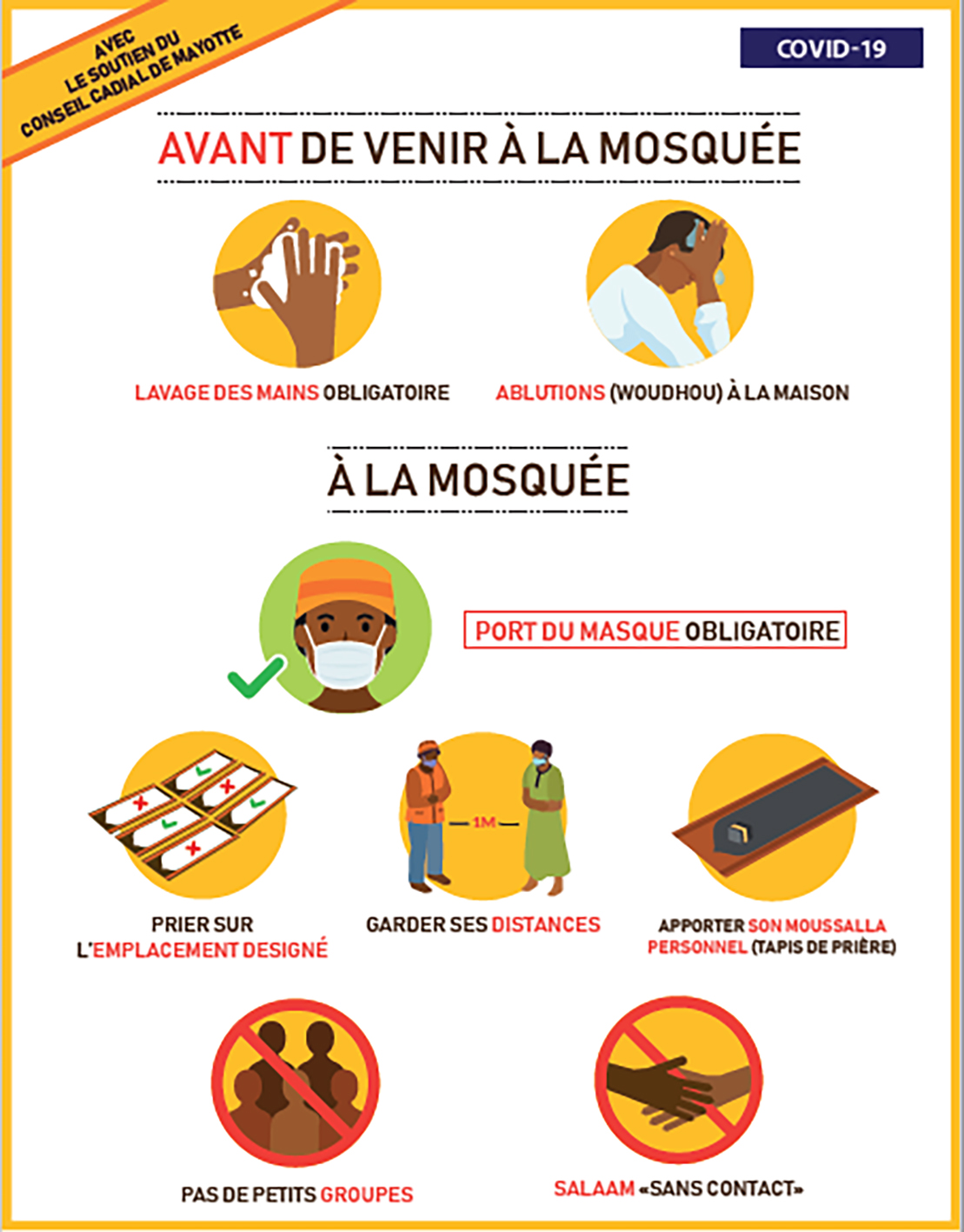 Les bons gestes à la mosquée