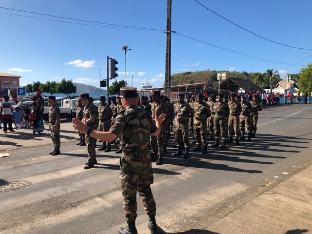 Répétition du 14 juillet dans les rues de Mamoudzou