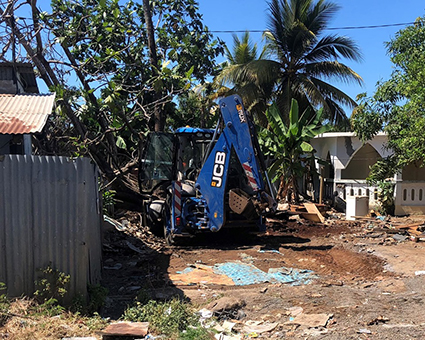 Démolitions d’habitations à Passamainty