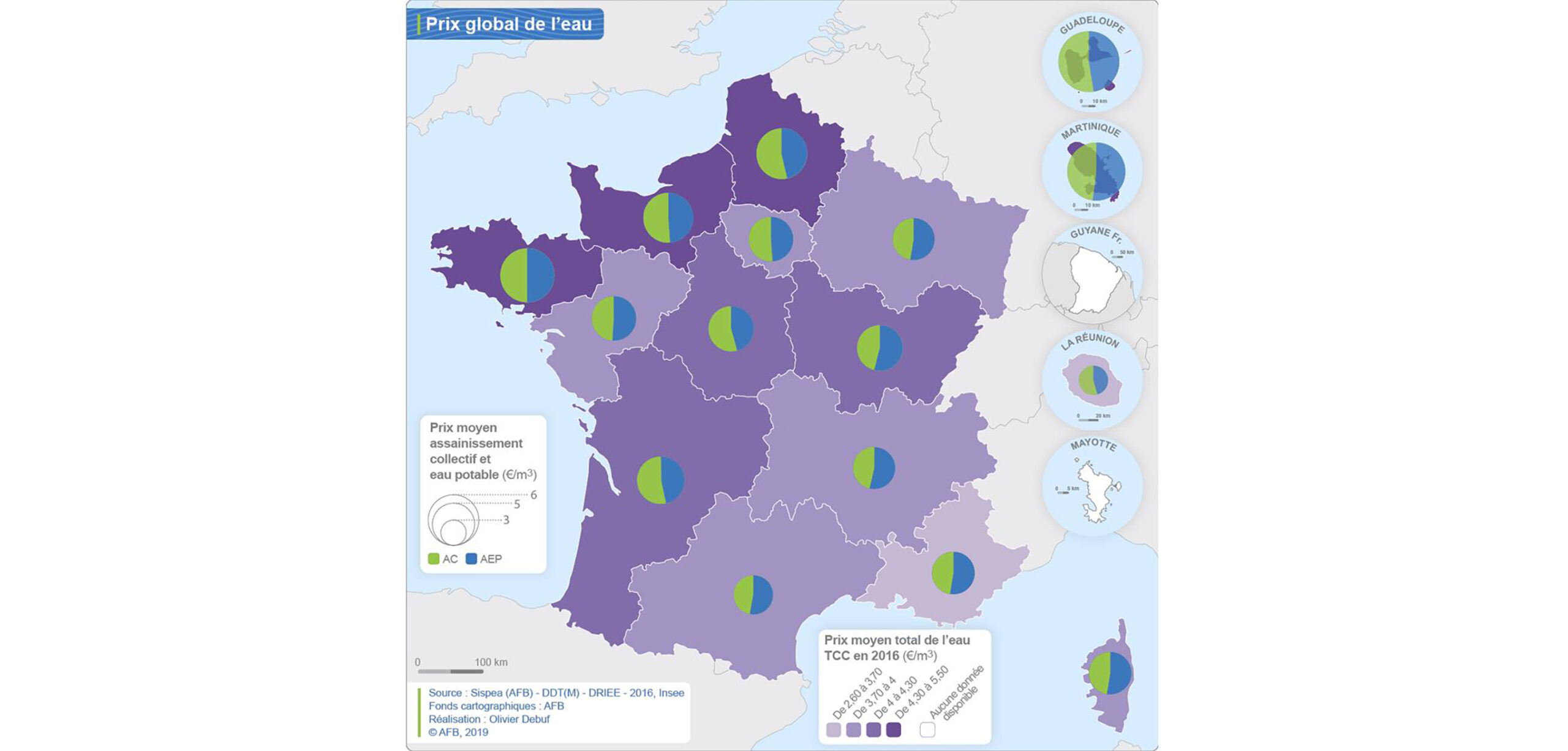 Une carte de France des prix de l’eau qui oublie Mayotte