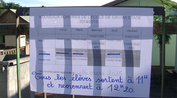Rentrée des classes et rythme scolaire