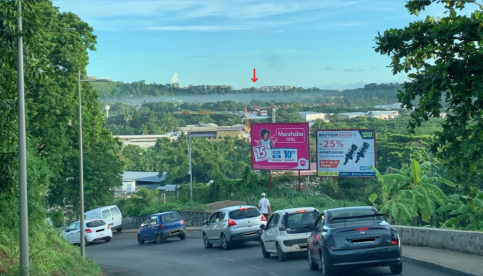 Un nuage de pollution au-dessus de Kawéni