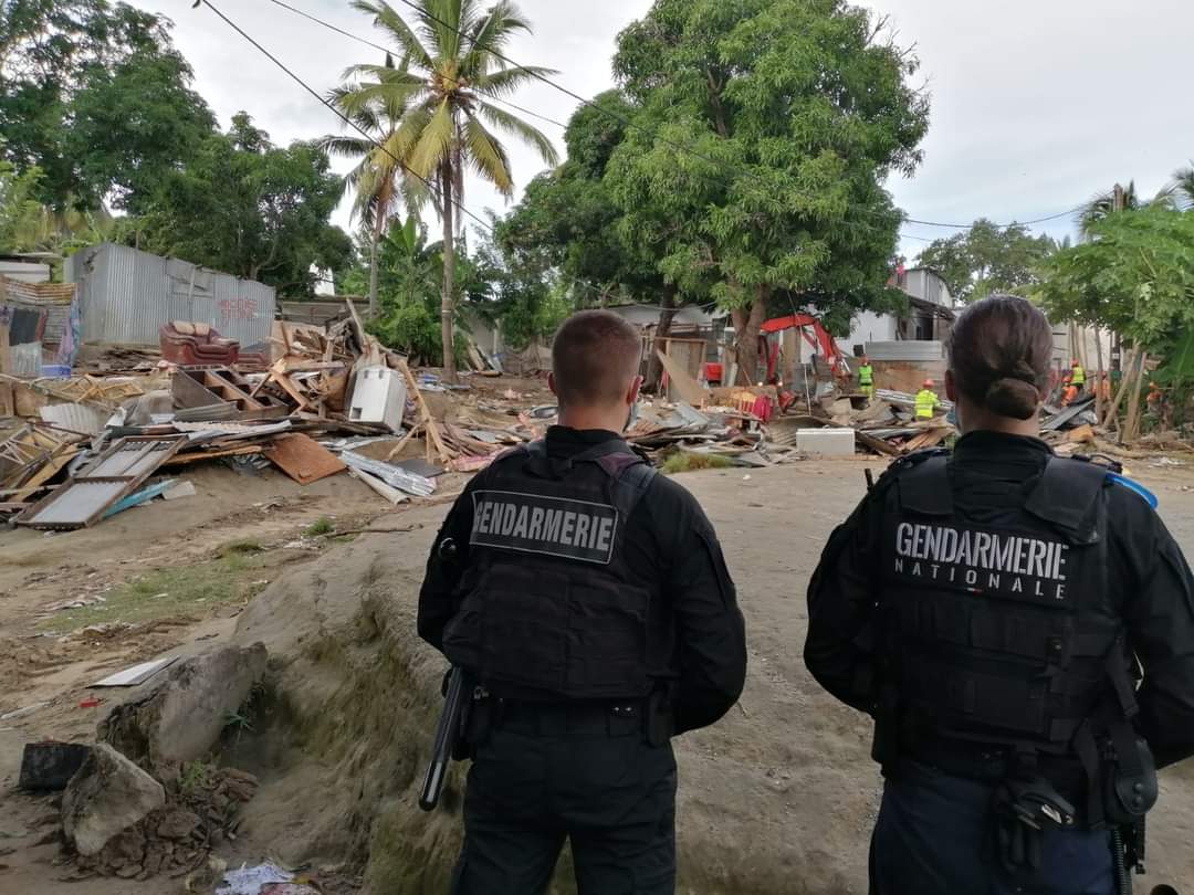 48 cases ont été détruites au quartier Cétam ce matin