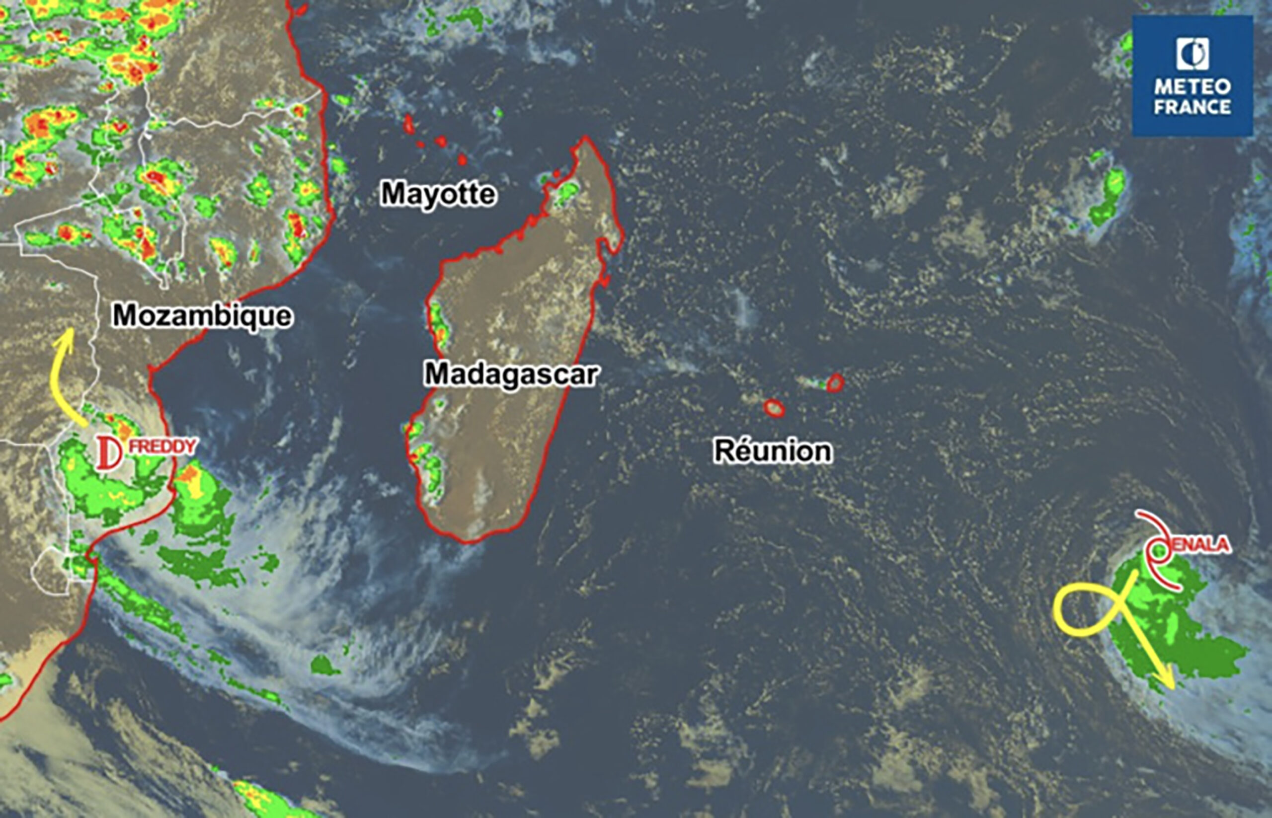 Le cyclone Freddy a fait 7 morts à Madagascar mais attention car il n’est pas encore tout à fait mort