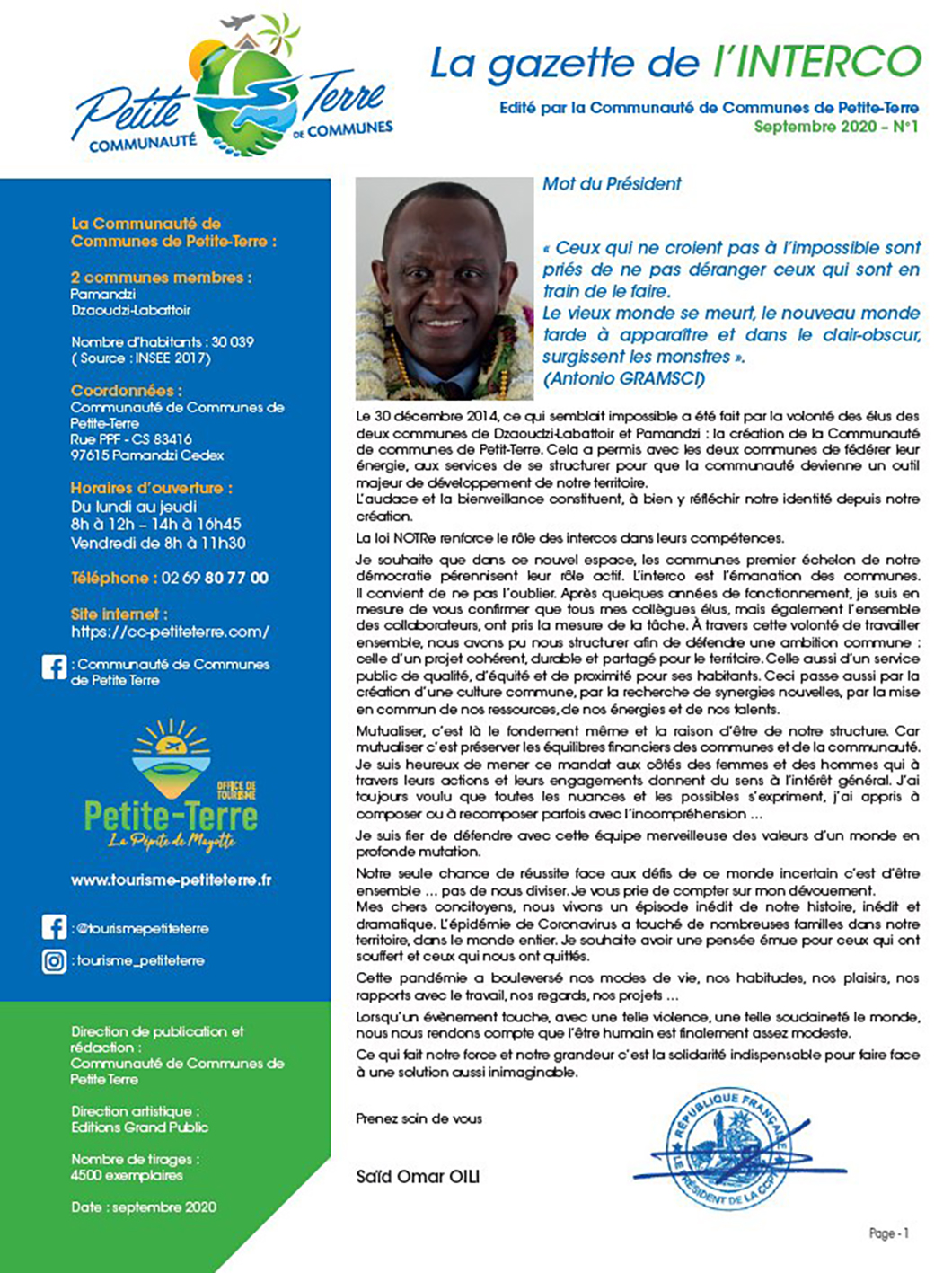 Une Gazette de l’Interco en Petite-Terre