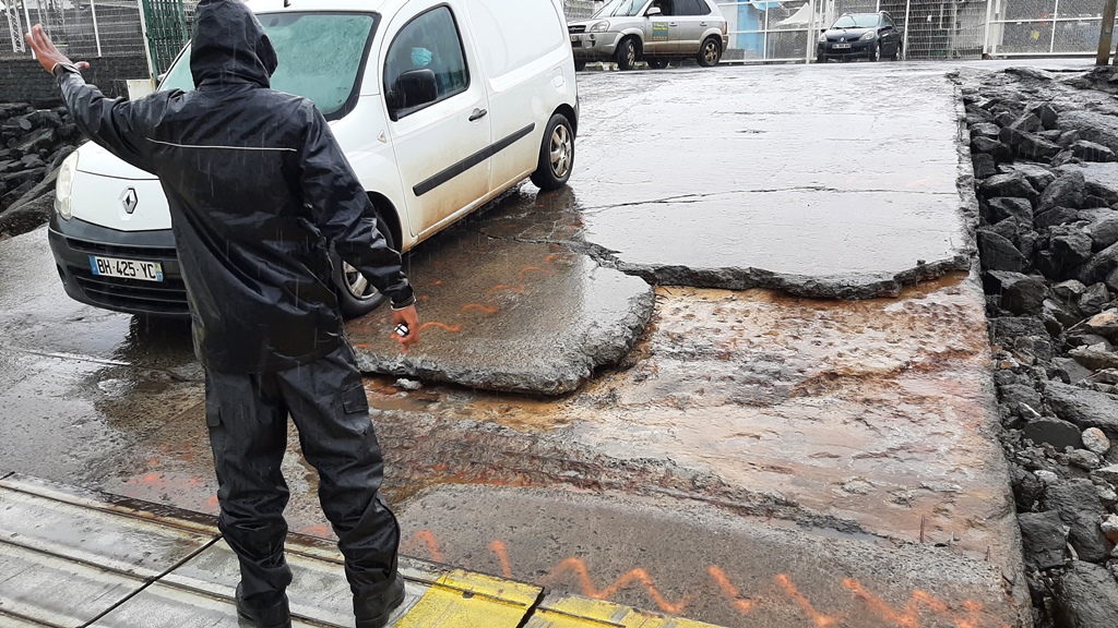 La rampe d’accès à côté de la barge sur le quai du 5/5 va être entretenue