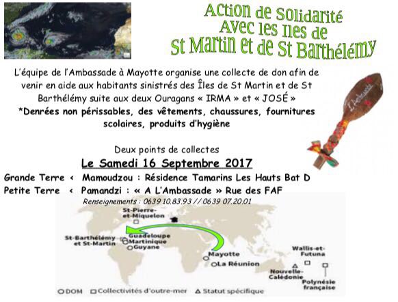 Une collecte de fonds ce samedi à Mamoudzou et Pamandzi