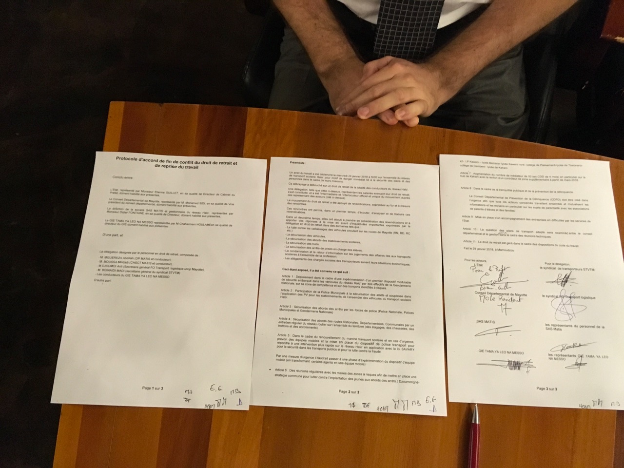 Les revendications des transporteurs au coeur du protocole d’accord