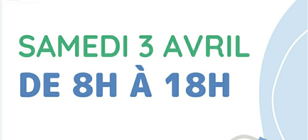 Pour rappel, l’ARS ouvre la vaccination pour tous ce samedi 3 avril, de 8h à 18h