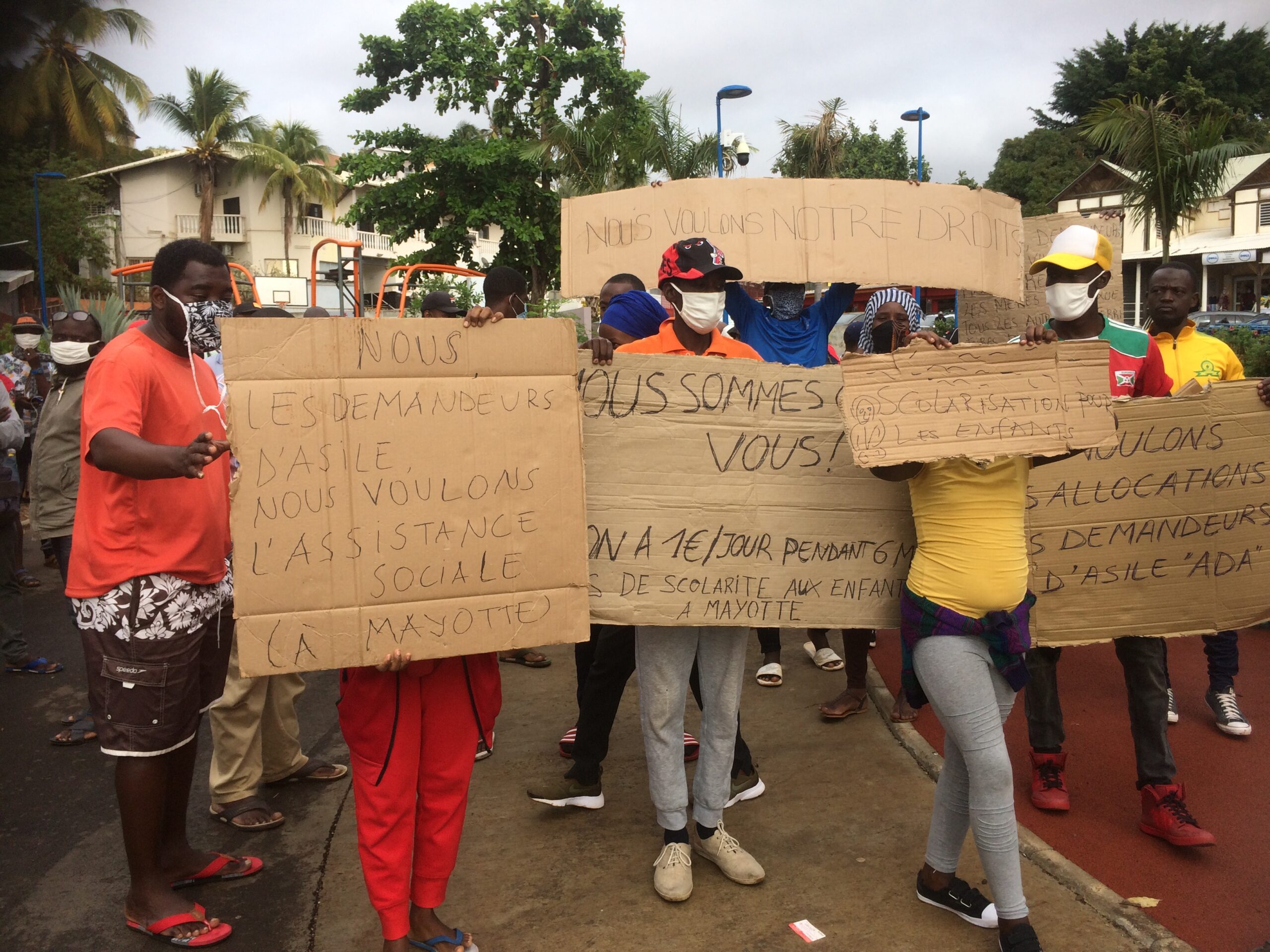 Les demandeurs d’asile africains manifestaient pour l’amélioration de leurs conditions de vie