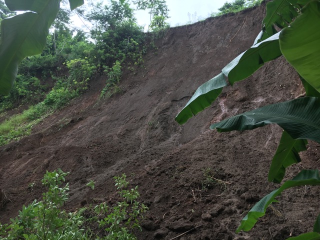 Glissement de terrain à Passamainty sur une case SIM