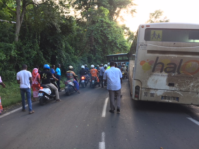 Tous les bus engagent une opération escargot pour rejoindre Mamoudzou