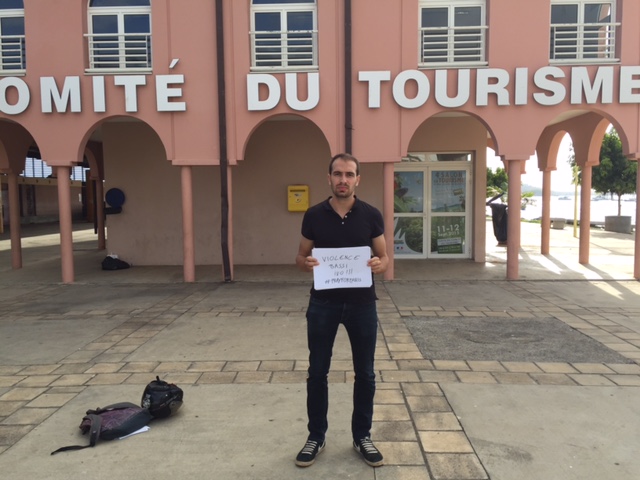 Gauthier, Place de la République ce matin
