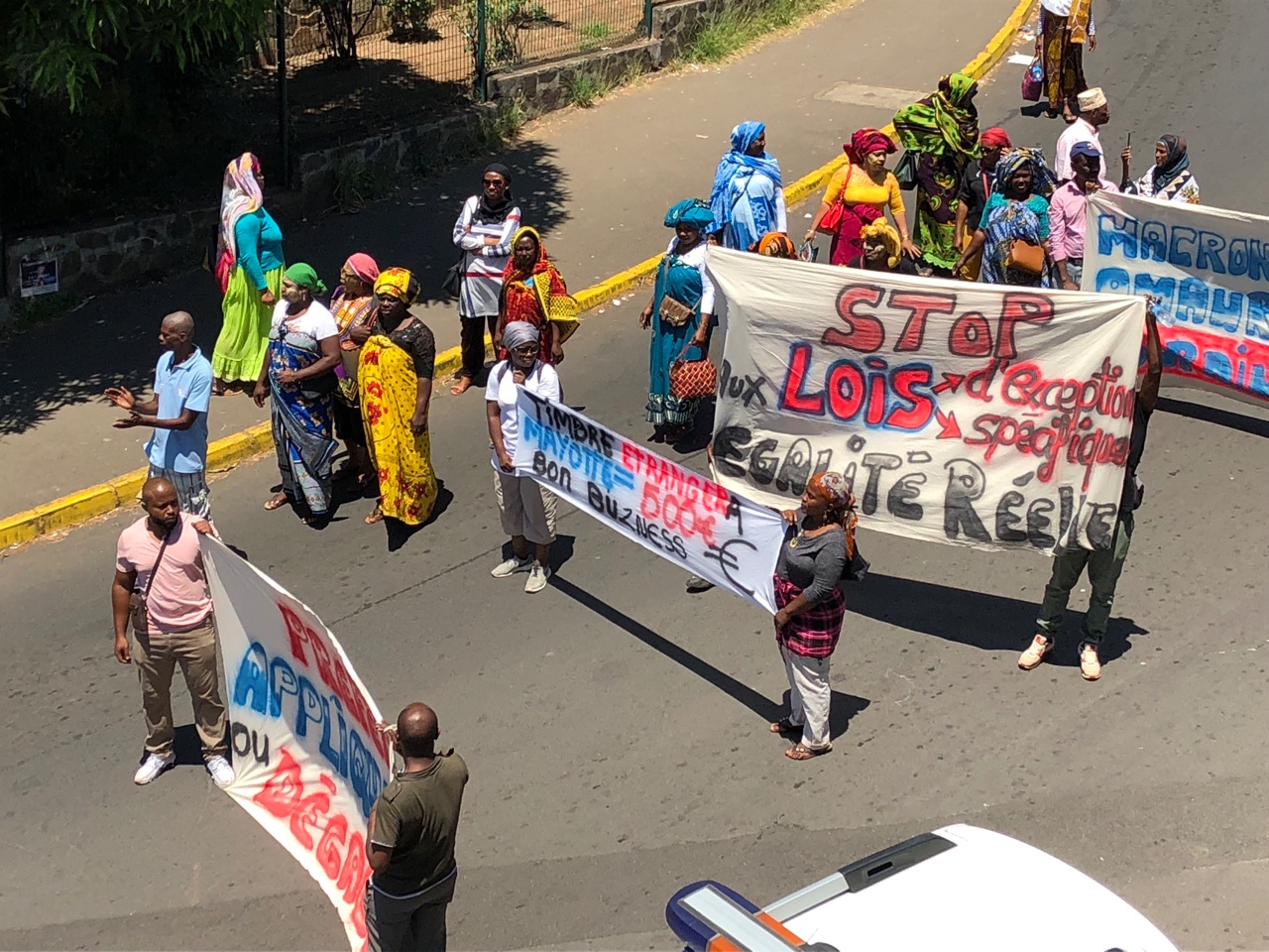 Le collectif de Mayotte sur la route (photos)