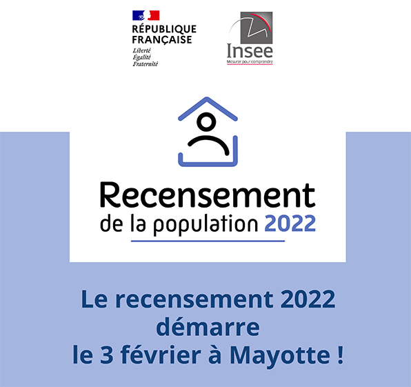 Top départ du recensement 2022 le 3 février à Mayotte