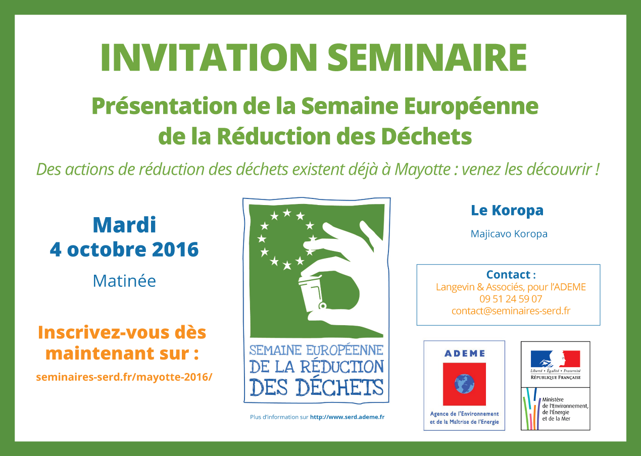 L’ADEME : un séminaire sur la réduction des déchets