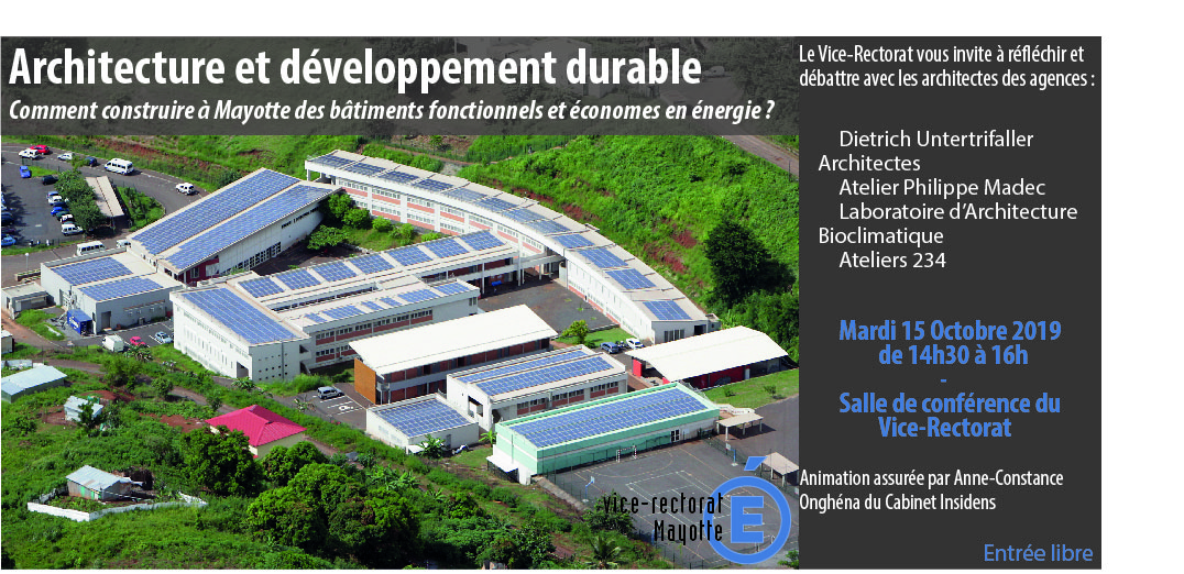 le vice rectorat organise des tables rondes thématiques sur l’architecture