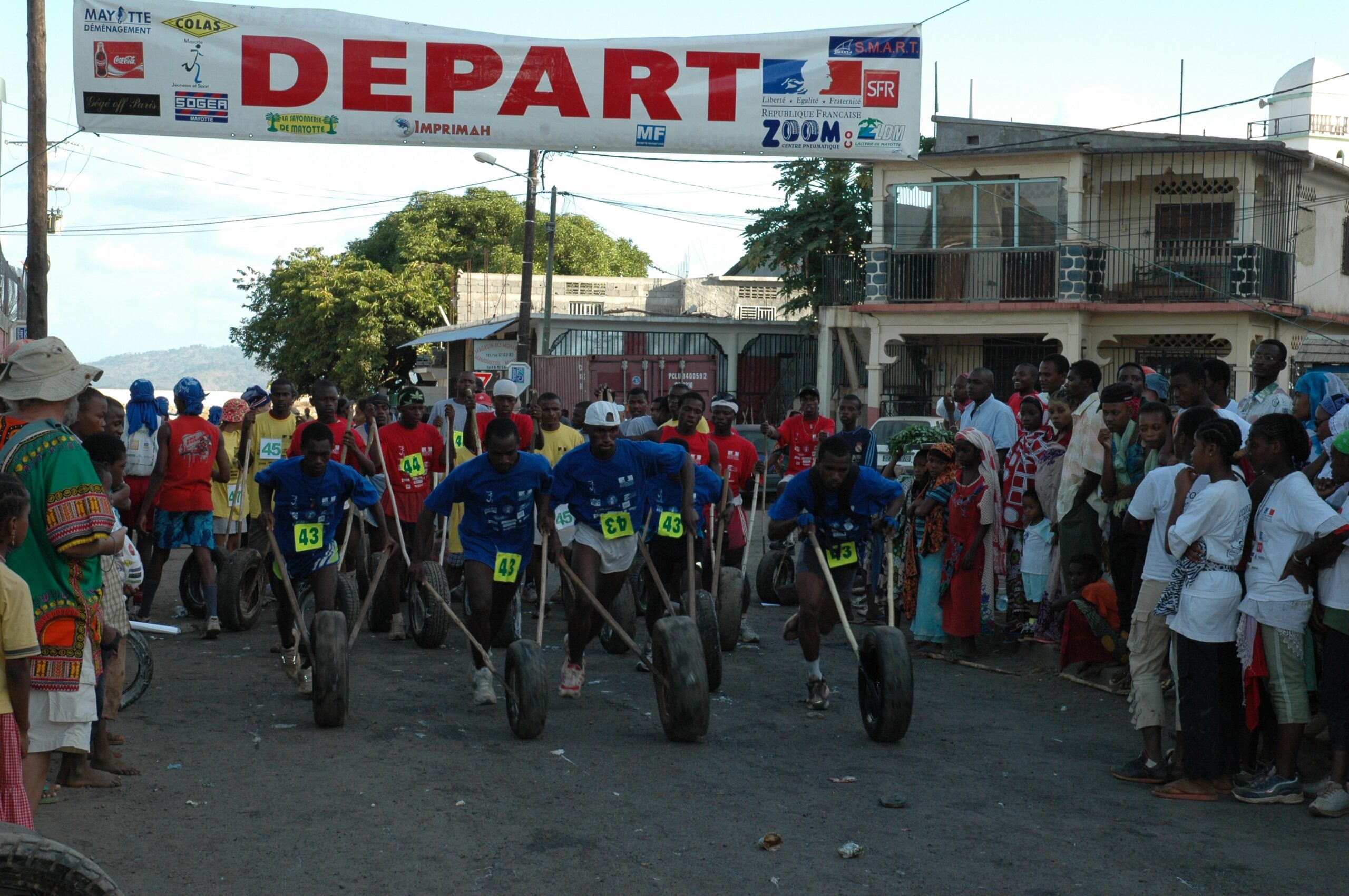 Le tirage au sort pour la course de pneu