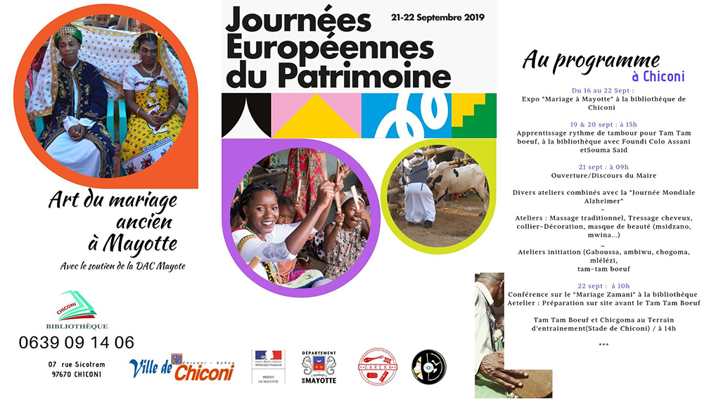 Journées Européennes du Patrimoine : rendez-vous à Chiconi