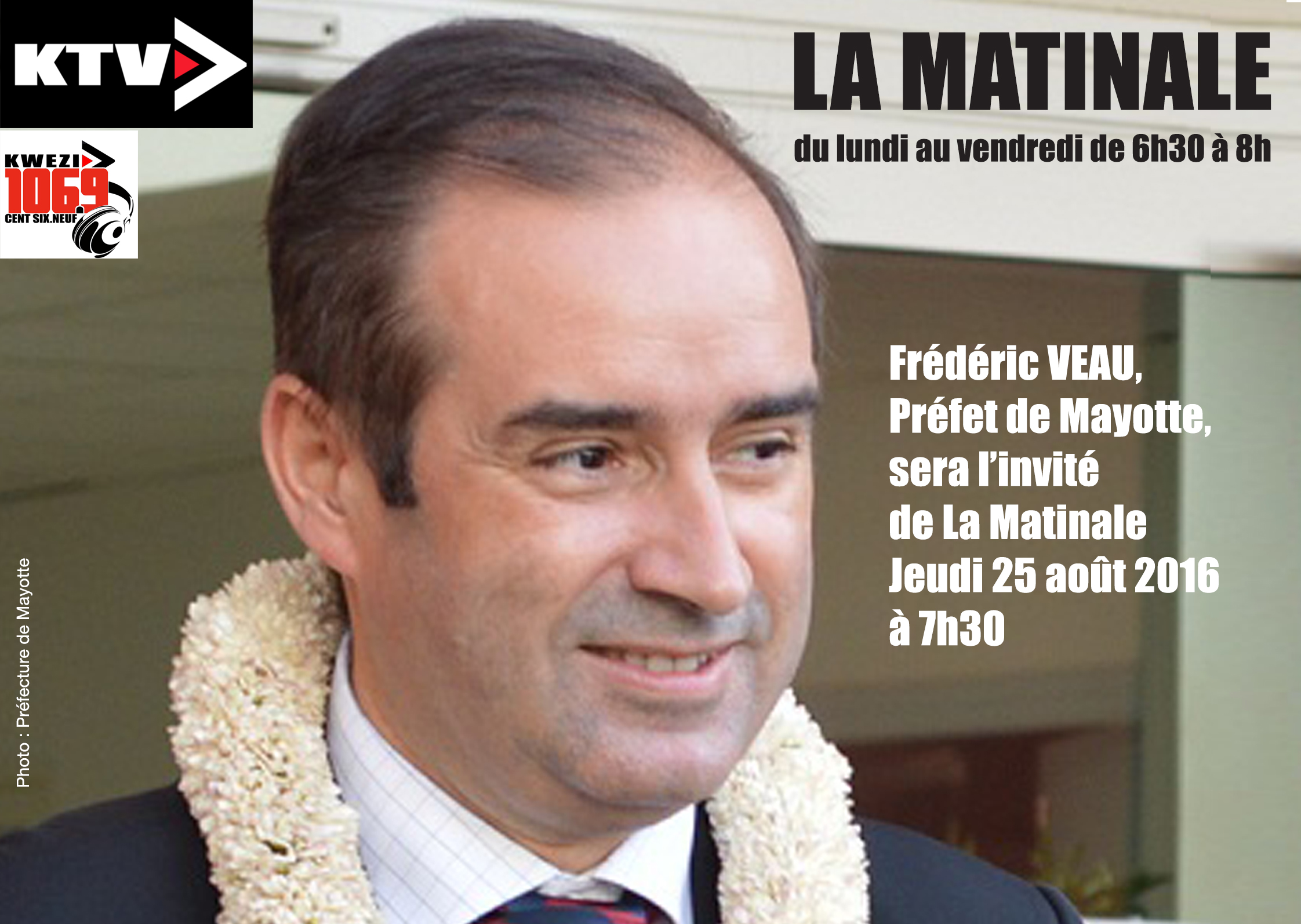 Le Préfet de Mayotte, invité de La Matinale sur KTV et Kwezi fm
