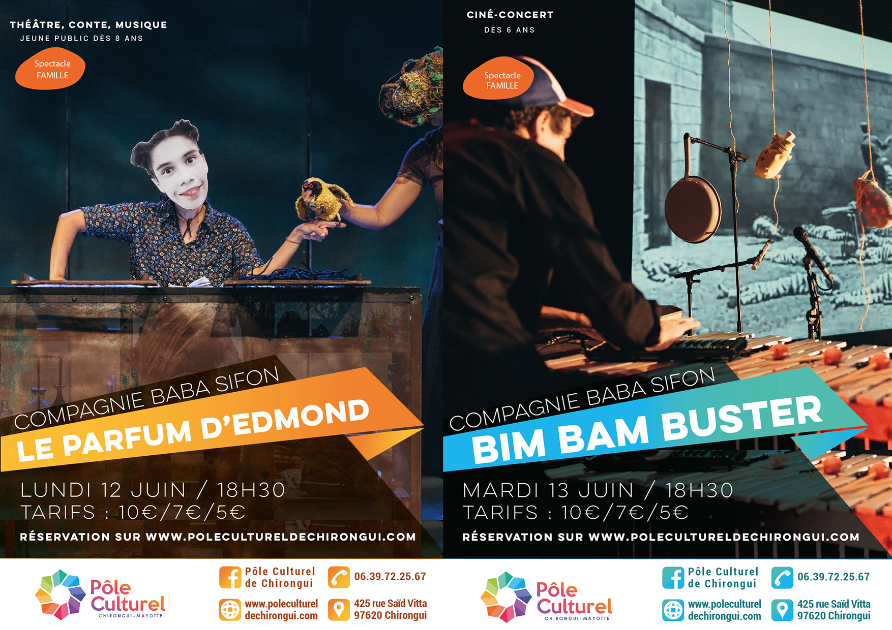 Pôle culturel de Chirongui : deux spectacles à découvrir en famille