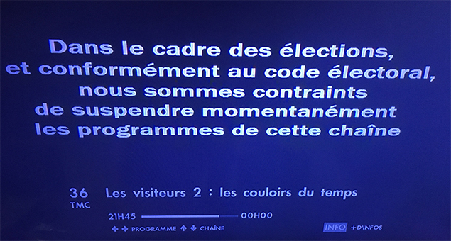 Une drôle de soirée pas vraiment électorale sur un bouquet satellite