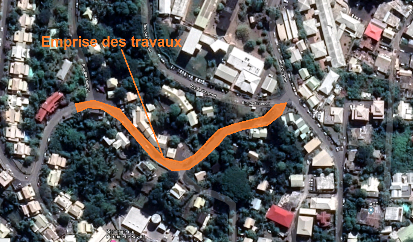 Réfection de la voirie : rue 16 villas à Mamoudzou