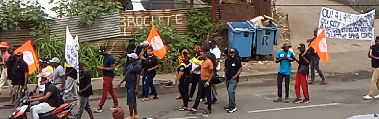 Une manifestation actuellement en cours à Kawéni