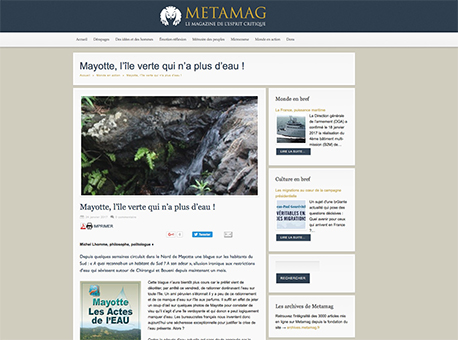 Un article sympa sur Mayotte