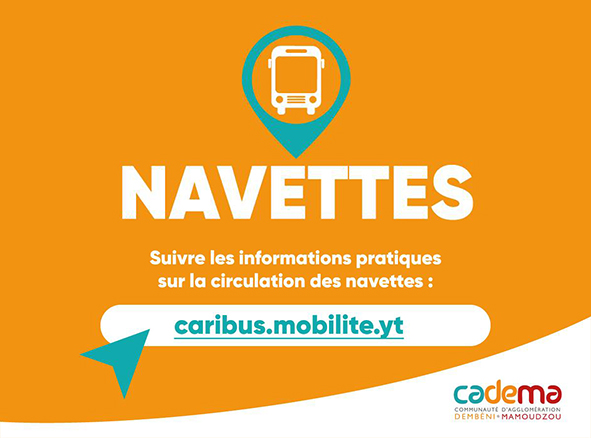 Nouveau : une navette CADEMA au départ du rond-point du Mbiwi dès lundi 15 mai