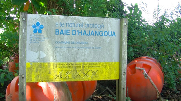 Le site de la Baie d’Hajangoua vandalisé