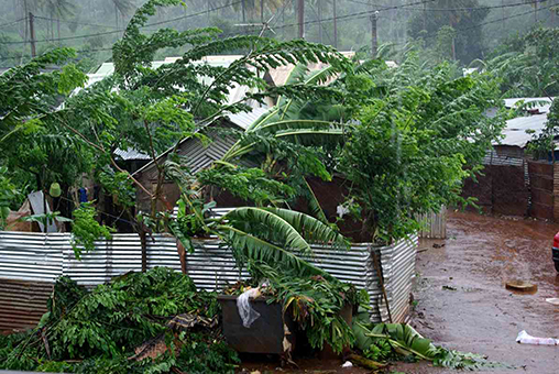 Niveau des précipitations dans la journée