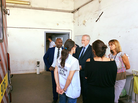 Le préfet en visite au CHM