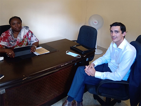 La députée Ramlati Ali a aussi rencontré Jules Perreau le directeur régional de Corsair