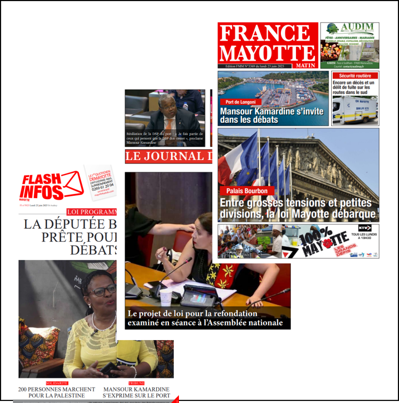 Revue de presse : Loi Mayotte, port et sécurité au cœur de l’actualité