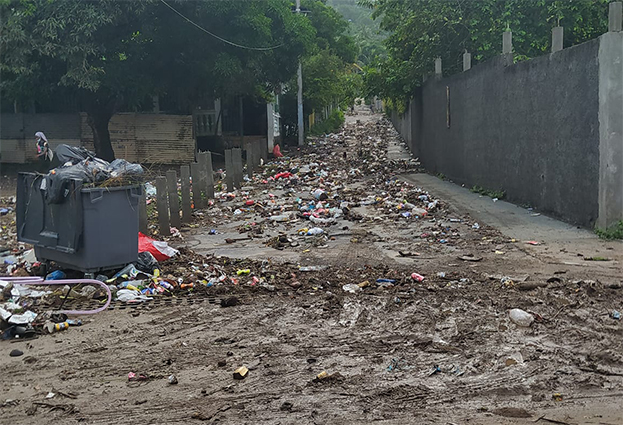 Des rues transformées en décharges en Petite-Terre