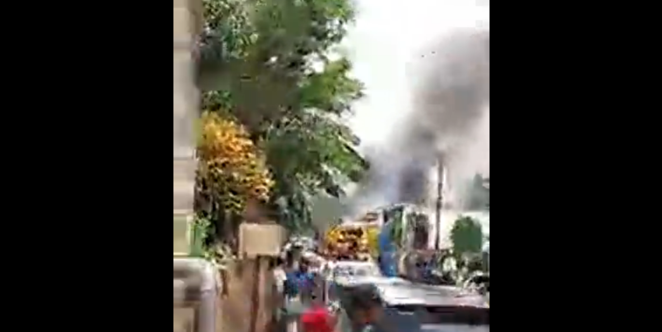 Incendie à Combani, une épicerie et un stockage de fioul prennent feu