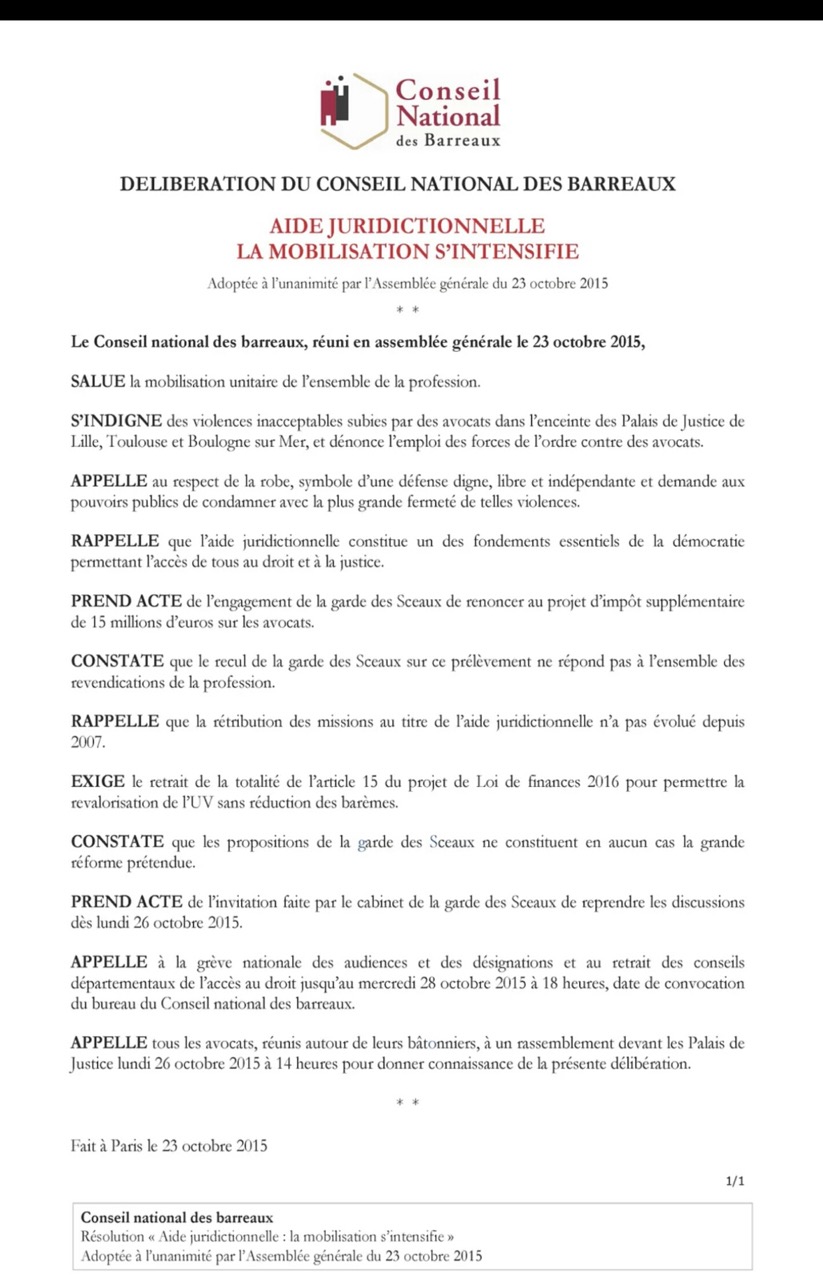 La grève des avocats continue