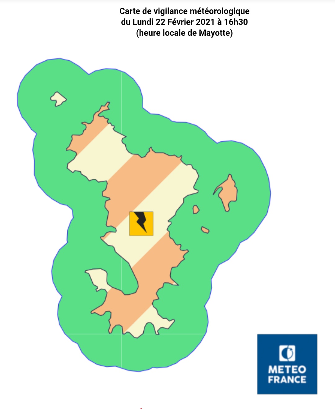 Mayotte reste en vigilance orages