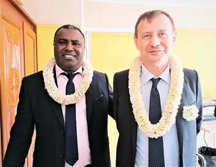 Le préfet délégué du gouvernement Thierry Suquet en visite à Chirongui