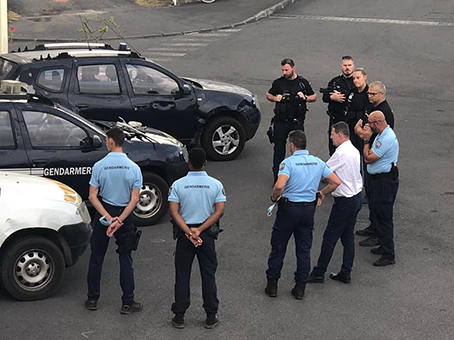Thierry Suquet à la rencontre des effectifs de gendarmerie