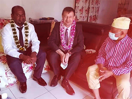 Thierry Suquet en visite à Mtsamboro