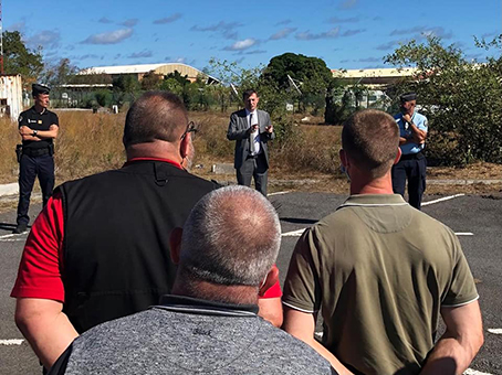 Thierry Suquet accueille la relève de la gendarmerie mobile à Mayotte