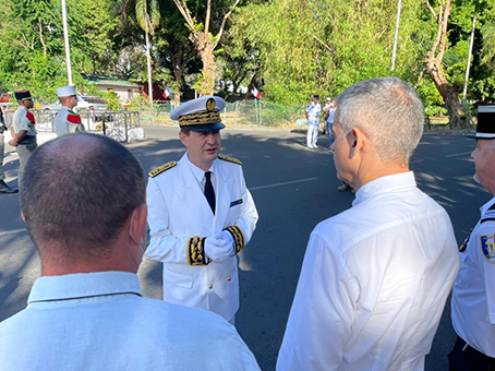Thierry Suquet nouveau préfet de Mayotte fait sa première apparition officielle