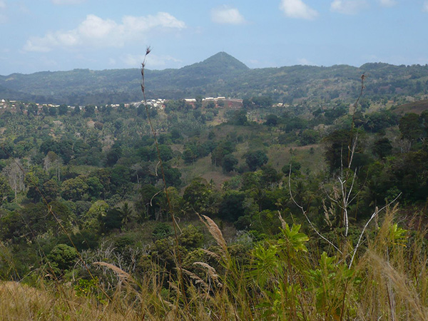 La route de Vahibé bloquée par des jeunes