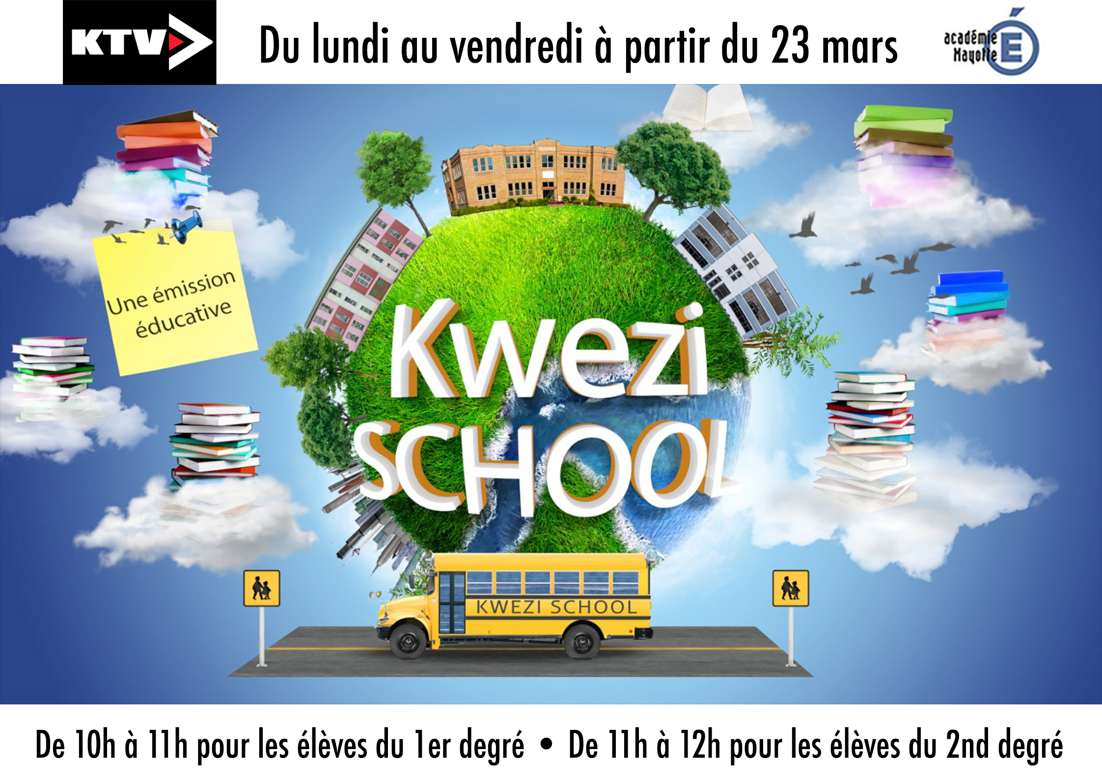 KTV lance l’émission Kwezi School en partenariat avec le Rectorat de Mayotte