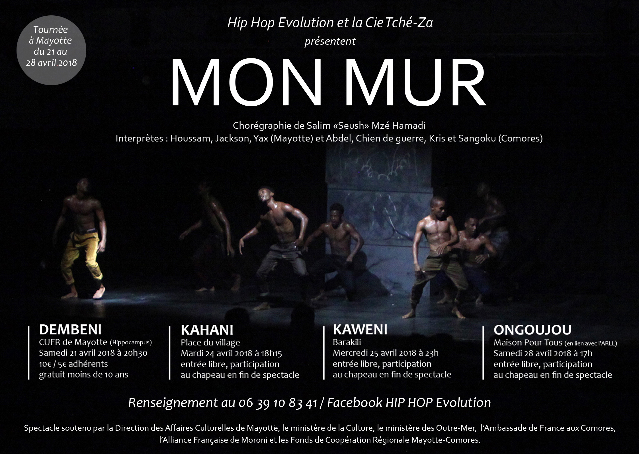 Mon Mur : début de tournée à Mayotte pour ce spectacle de danse haut en performance