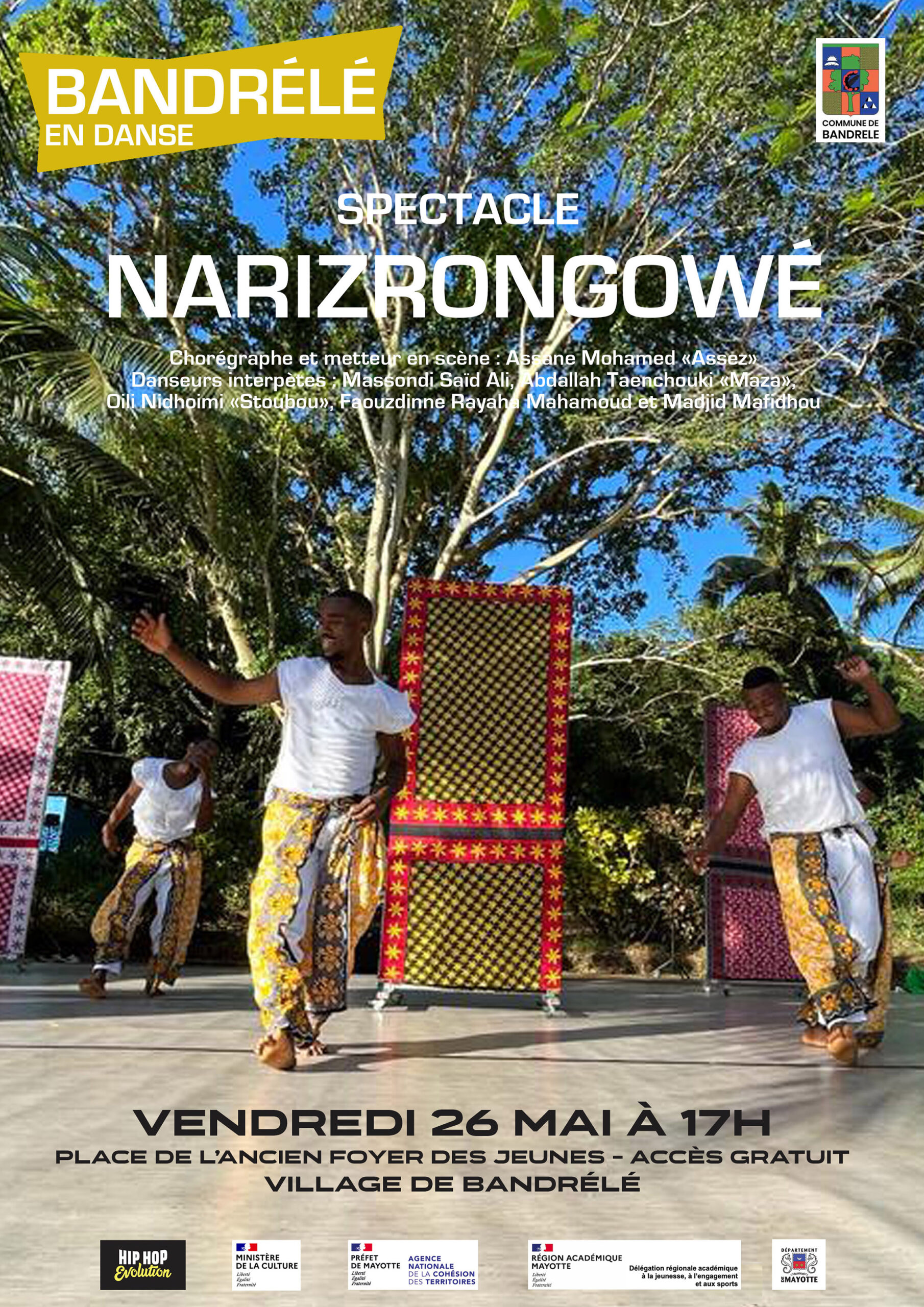 Lancement du projet “Bandrélé en danse” avec le spectacle Narizrongowé