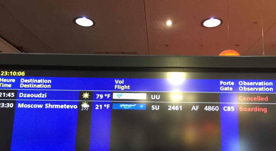 Vol Air austral annulé